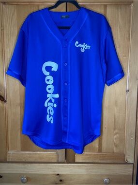 Cookies Men’s Royal Blue Baseball Jersey